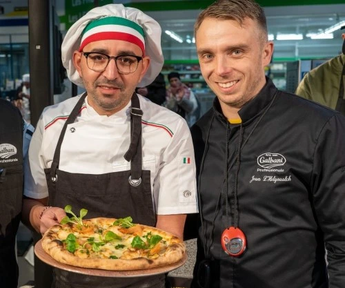 Samir et Jean L'Helgouach, vice-champion du monde de pizza